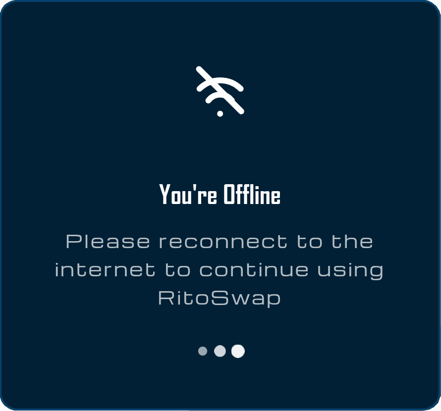 Offline Modal Interface