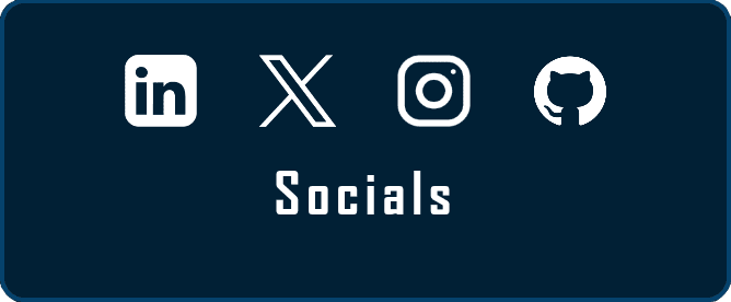 Social Bar component showing four social media icons in a row