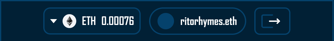 AddressDisplay widget shown in mobile navigation alongside other wallet widgets