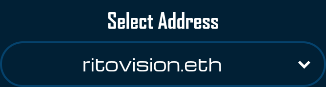 Select Address component showing an address