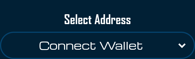 Select Address button showing 'Connect Wallet' text
